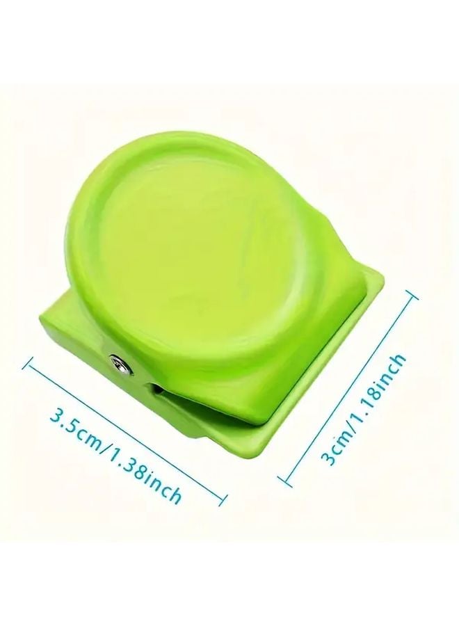 Color Mixing 3 Pcs Magnetic Clips Set Durable PC Material Organizer For Papers Photos Notes - Image 4